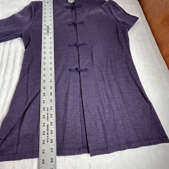 TravelSmith Womens Purple Washable Wool-Blend Long-Sleeve Tunic Jacket Medium - Picture 7 of 7